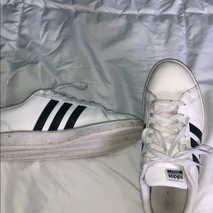 white adidas sneakers